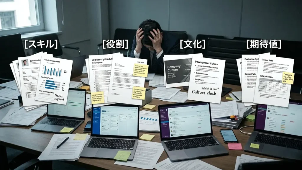 採用プロセスにおけるズレ