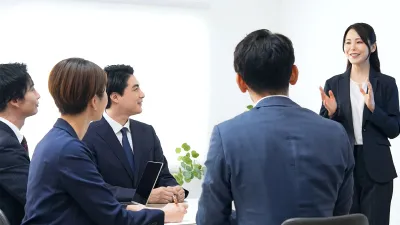 HRコンサルティングを行っている様子